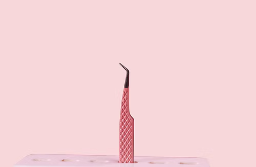 Fibertip Pinzette – Rosa | Für Lashartists