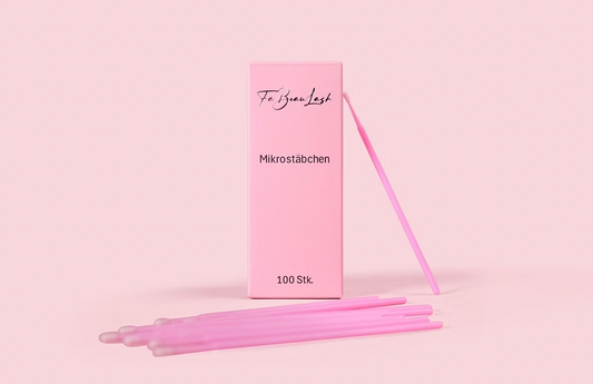 Rosa Mikrostäbchen – 100 Stück | Präzisions-Tools für Lash & Beauty
