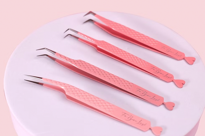 Fibertip Pinzette – Rosa | Für Lashartists