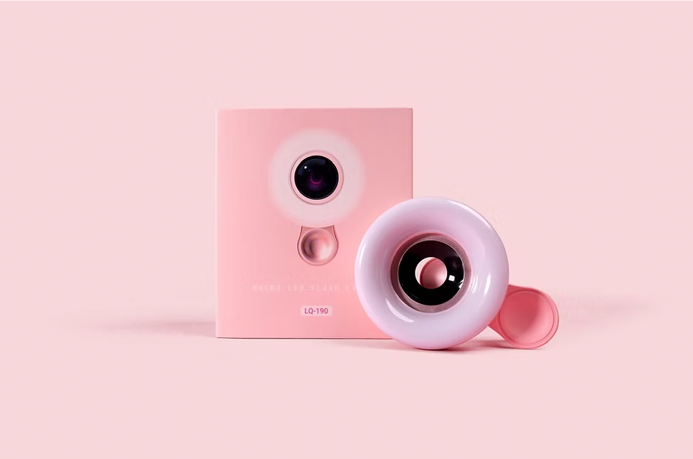 Makrolinse mit LED-Licht – Clip-On | Perfekte Detailaufnahmen für Lash Artists