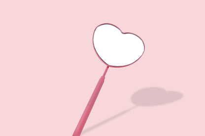 Lash Check Mirror – Rosa | Kontrollspiegel für Wimpernverlängerung